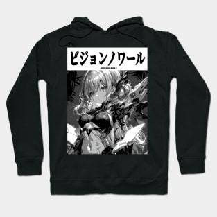 Cyberpunk Cyborg Girl Japanese Vaporwave Urban Aesthetic Manga Hoodie